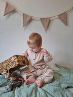 Lullowear® Handgefertigtes Baby-Set aus Bio-Baumwolle mit Langarmshirt & Jogginghose