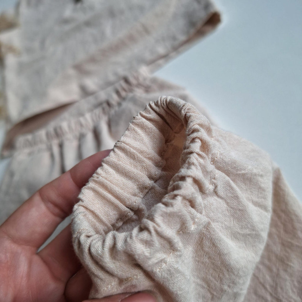 Lullowear® Handgefertigtes Baby-Set aus Bio-Baumwolle mit Langarmshirt & Jogginghose