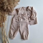 Lullowear® Handgefertigtes Baby-Set aus Bio-Baumwolle mit Langarmshirt & Jogginghose